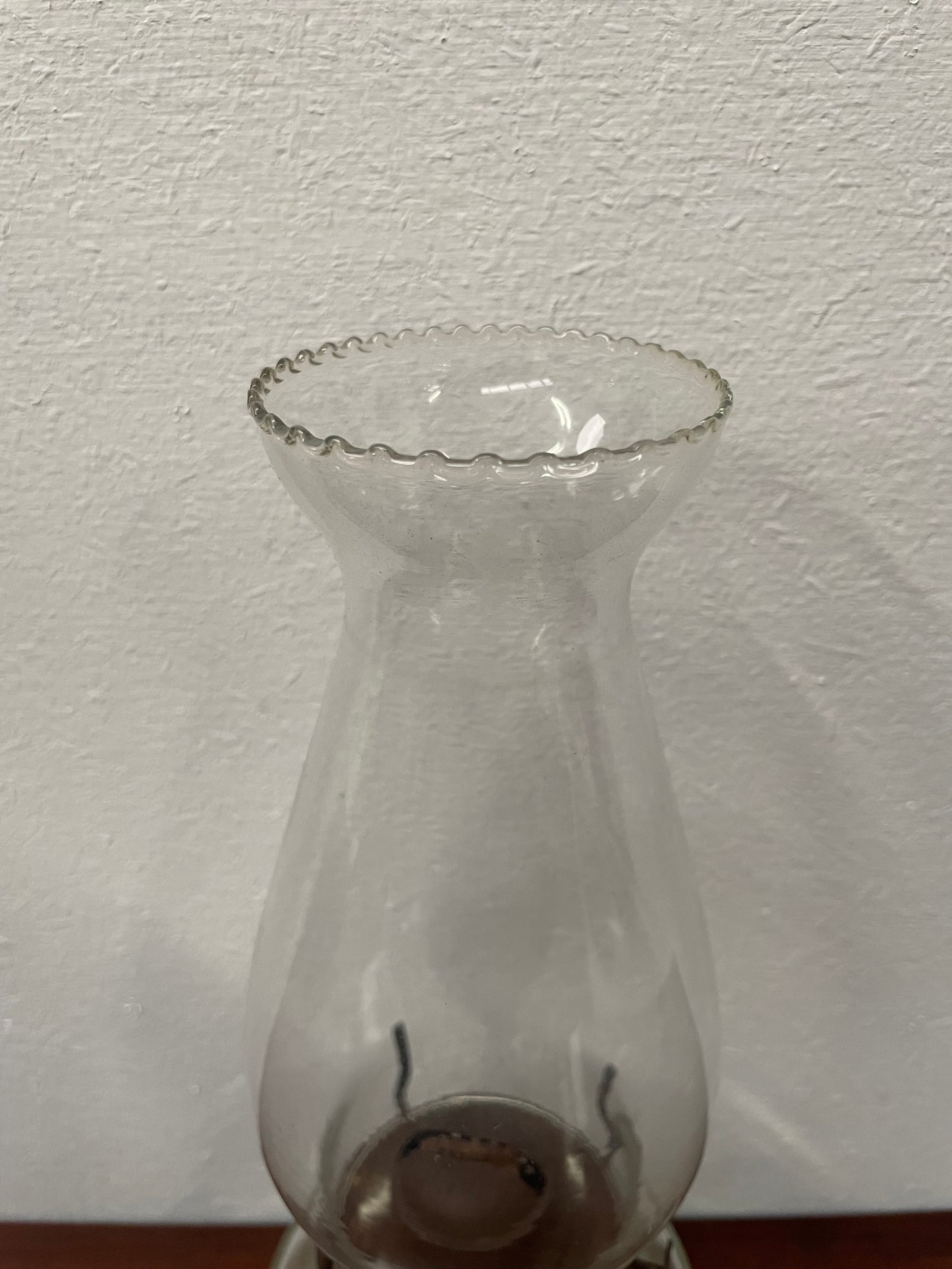 Vintage Kerosene Glass Lamp