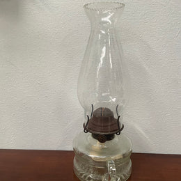 Vintage Kerosene Glass Lamp