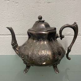 Victorian Brittania Silver Large Teapot