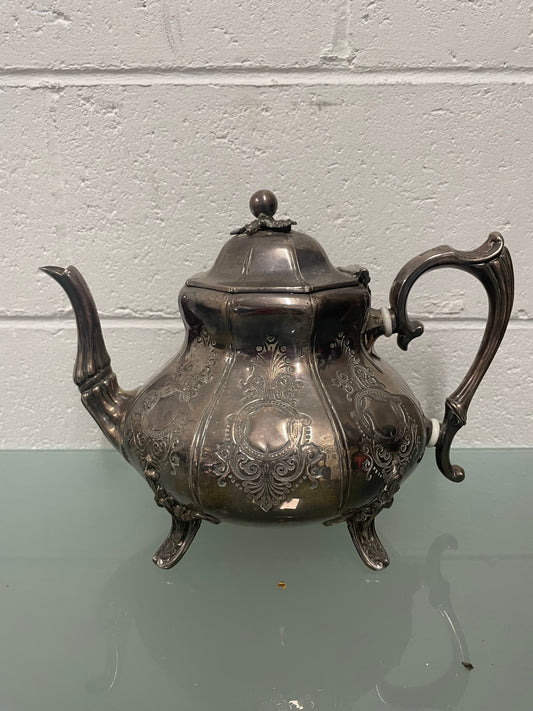 Victorian Brittania Silver Large Teapot