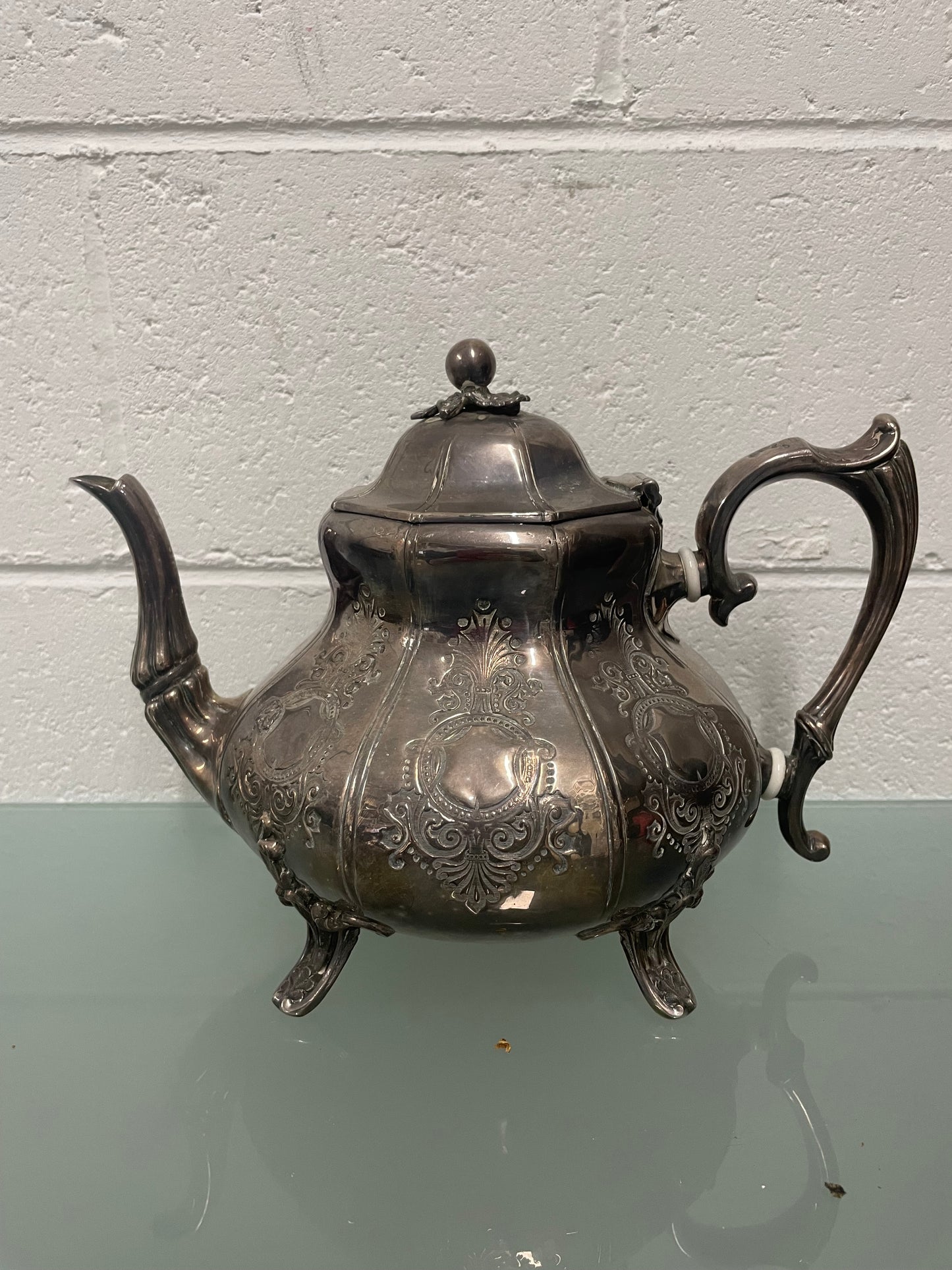 Victorian Brittania Silver Large Teapot