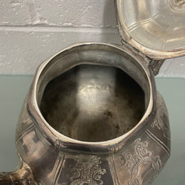 Victorian Brittania Silver Large Teapot