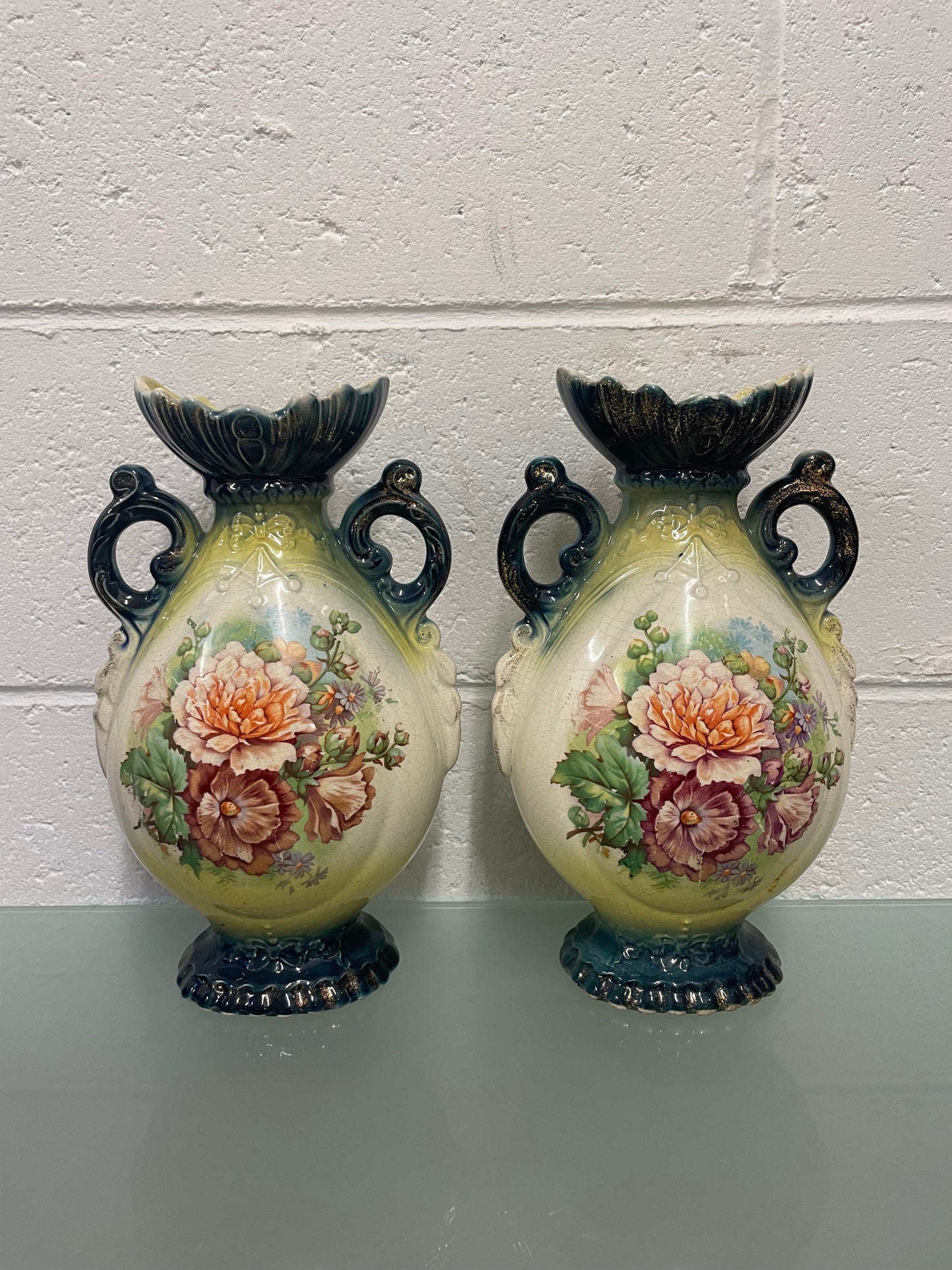 Pair of Edwardian Vases