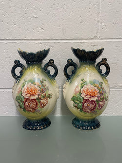 Pair of Edwardian Vases | Antique & Vintage | Moonee Ponds Antiques | Australia Wide Delivery