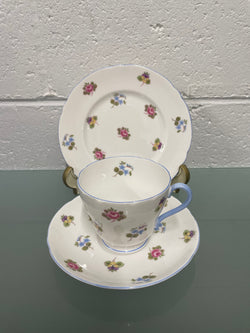 Shelley China Trio Made in England "Rose Pansy Forget-Me-Not" 13424 | Antique & Vintage | Moonee Ponds Antiques | Australia Wide Delivery