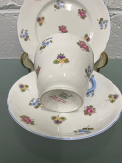 Shelley China Trio Made in England "Rose Pansy Forget-Me-Not" 13424 | Antique & Vintage | Moonee Ponds Antiques | Australia Wide Delivery