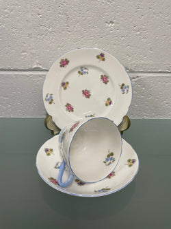Shelley China Trio Made in England "Rose Pansy Forget-Me-Not" 13424 | Antique & Vintage | Moonee Ponds Antiques | Australia Wide Delivery