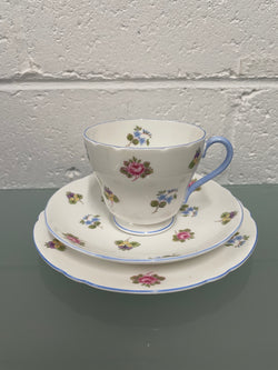 Shelley China Trio Made in England "Rose Pansy Forget-Me-Not" 13424 | Antique & Vintage | Moonee Ponds Antiques | Australia Wide Delivery