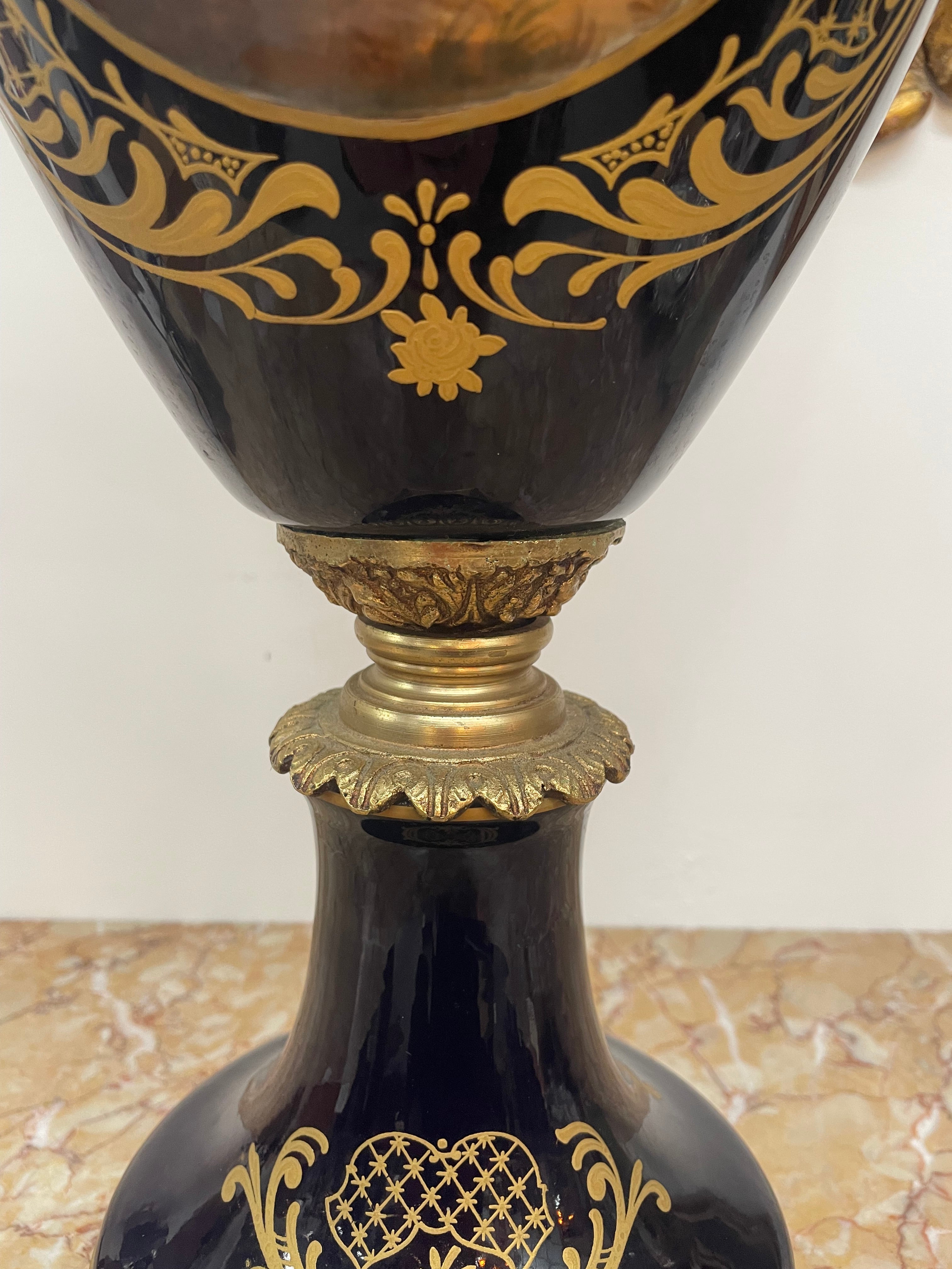 Beautiful Large French Sevres Style Vase | Antique & Vintage | Moonee Ponds Antiques | Australia Wide Delivery