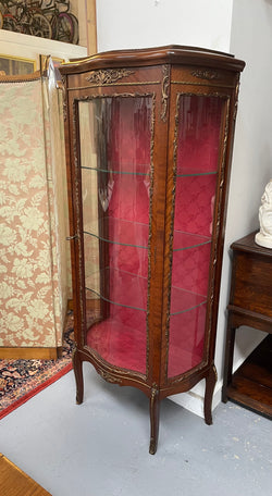 Lovely Louis XVth Style Walnut Vitrine | Antique & Vintage | Moonee Ponds Antiques | Australia Wide Delivery