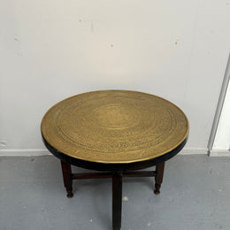 Decorative Brass Top Coffee/ Side Table