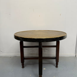 Decorative Brass Top Coffee/ Side Table