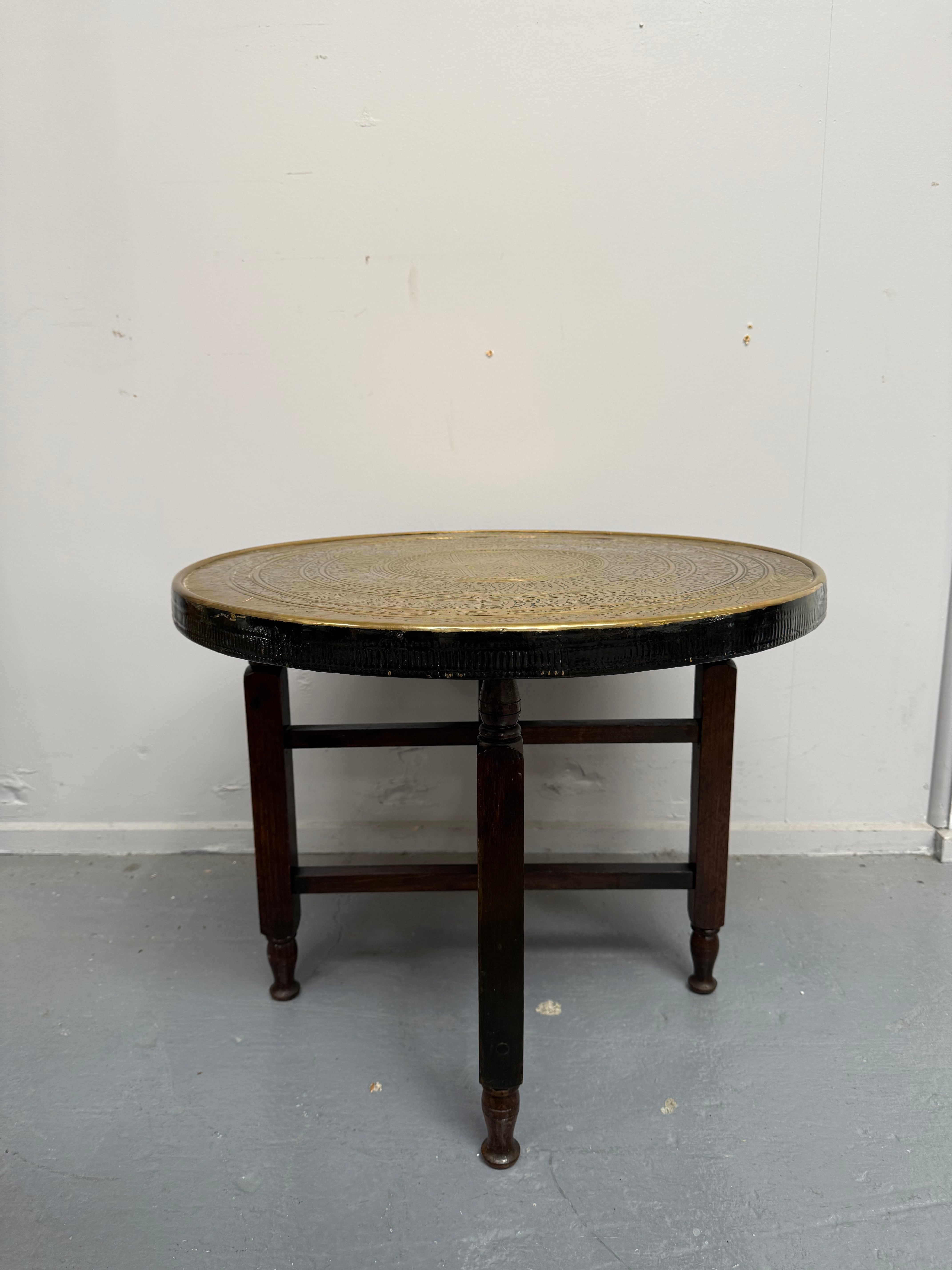Decorative Brass Top Coffee/ Side Table | Antique & Vintage | Moonee Ponds Antiques | Australia Wide Delivery