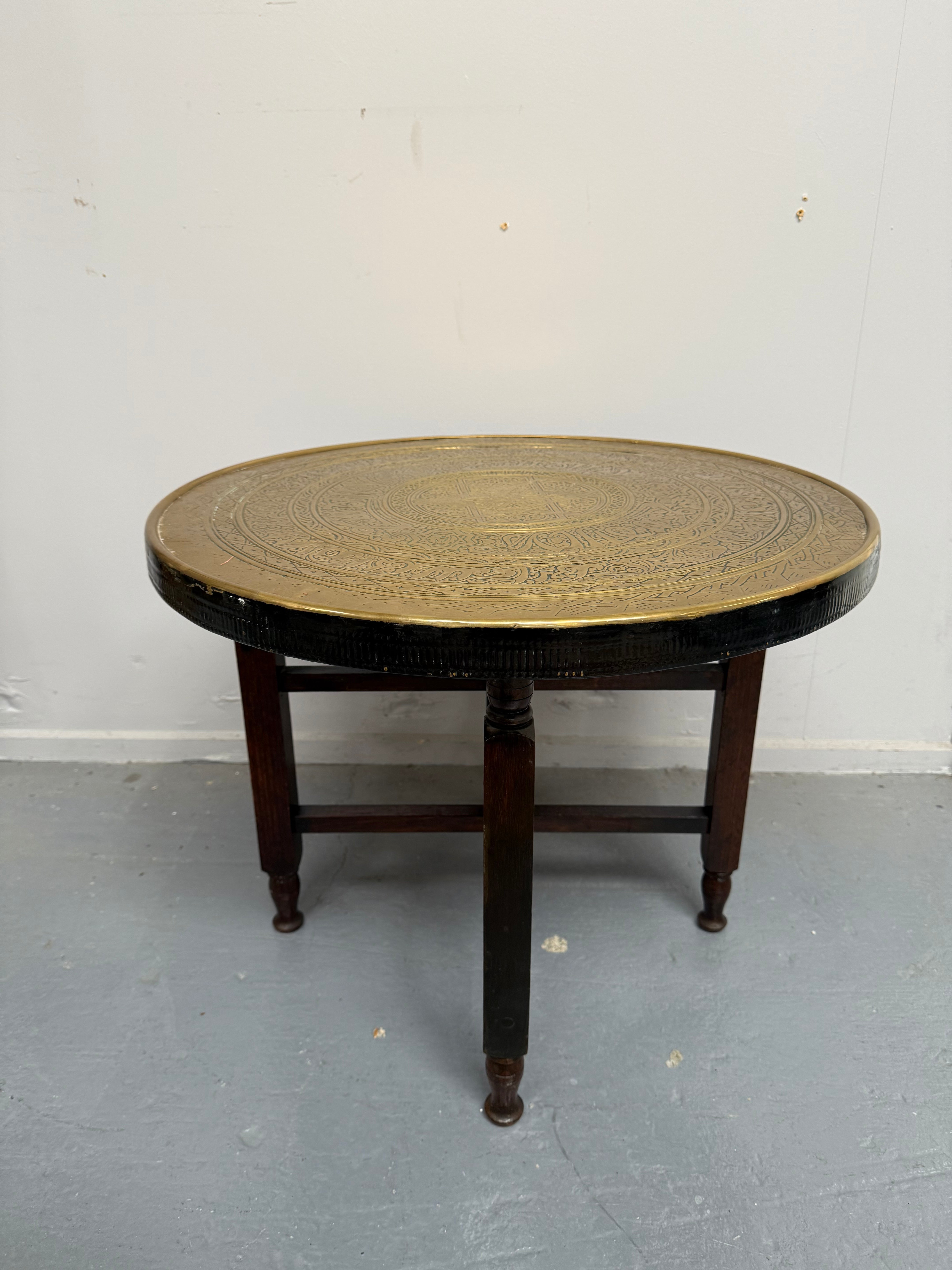 Decorative Brass Top Coffee/ Side Table | Antique & Vintage | Moonee Ponds Antiques | Australia Wide Delivery