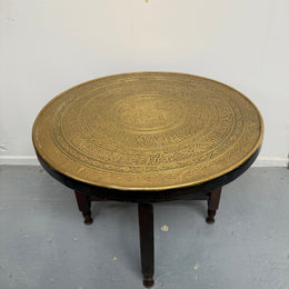 Decorative Brass Top Coffee/ Side Table