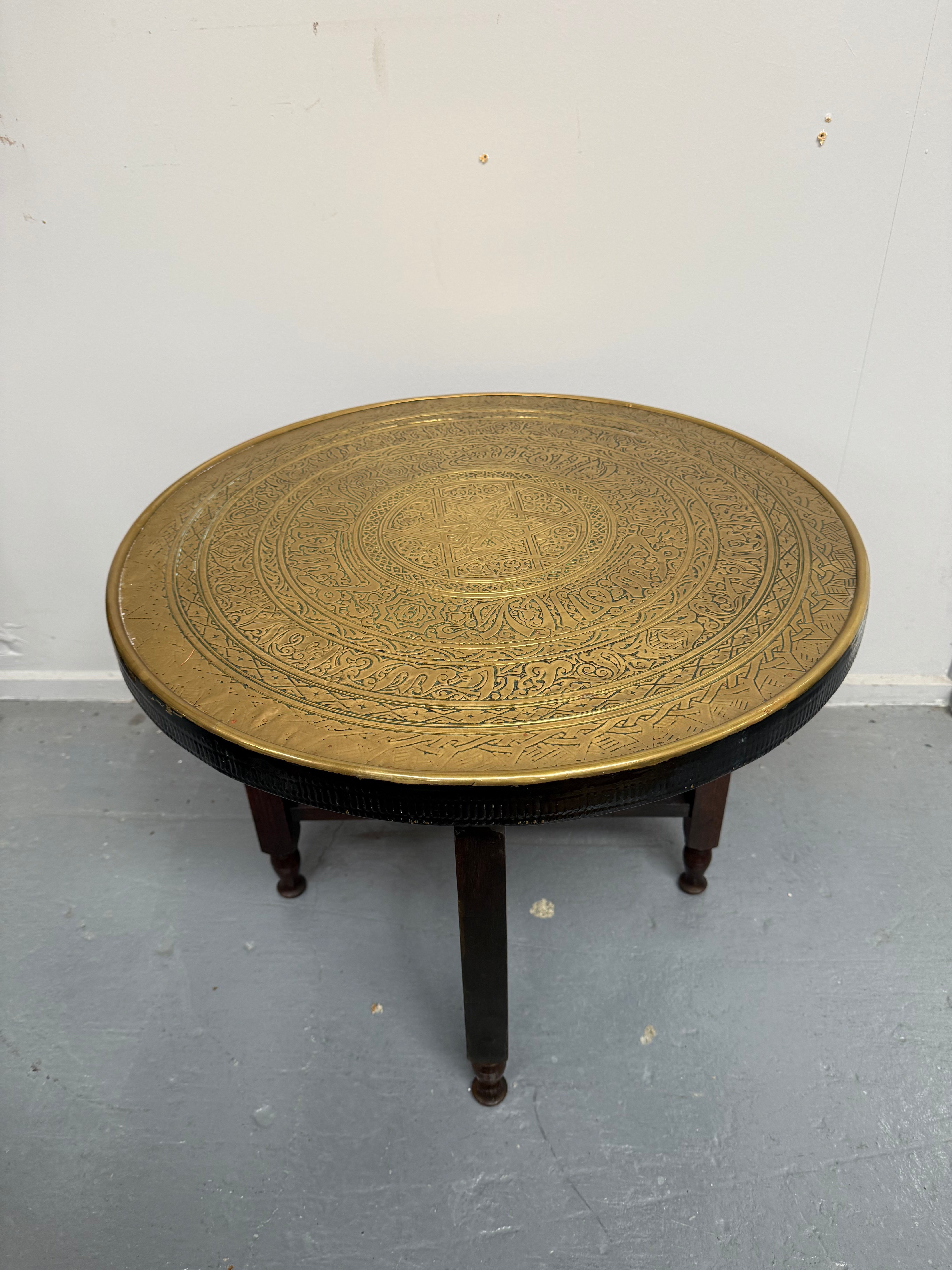 Decorative Brass Top Coffee/ Side Table | Antique & Vintage | Moonee Ponds Antiques | Australia Wide Delivery