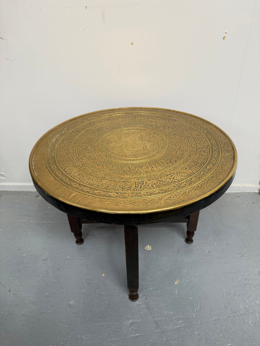 Decorative Brass Top Coffee/ Side Table