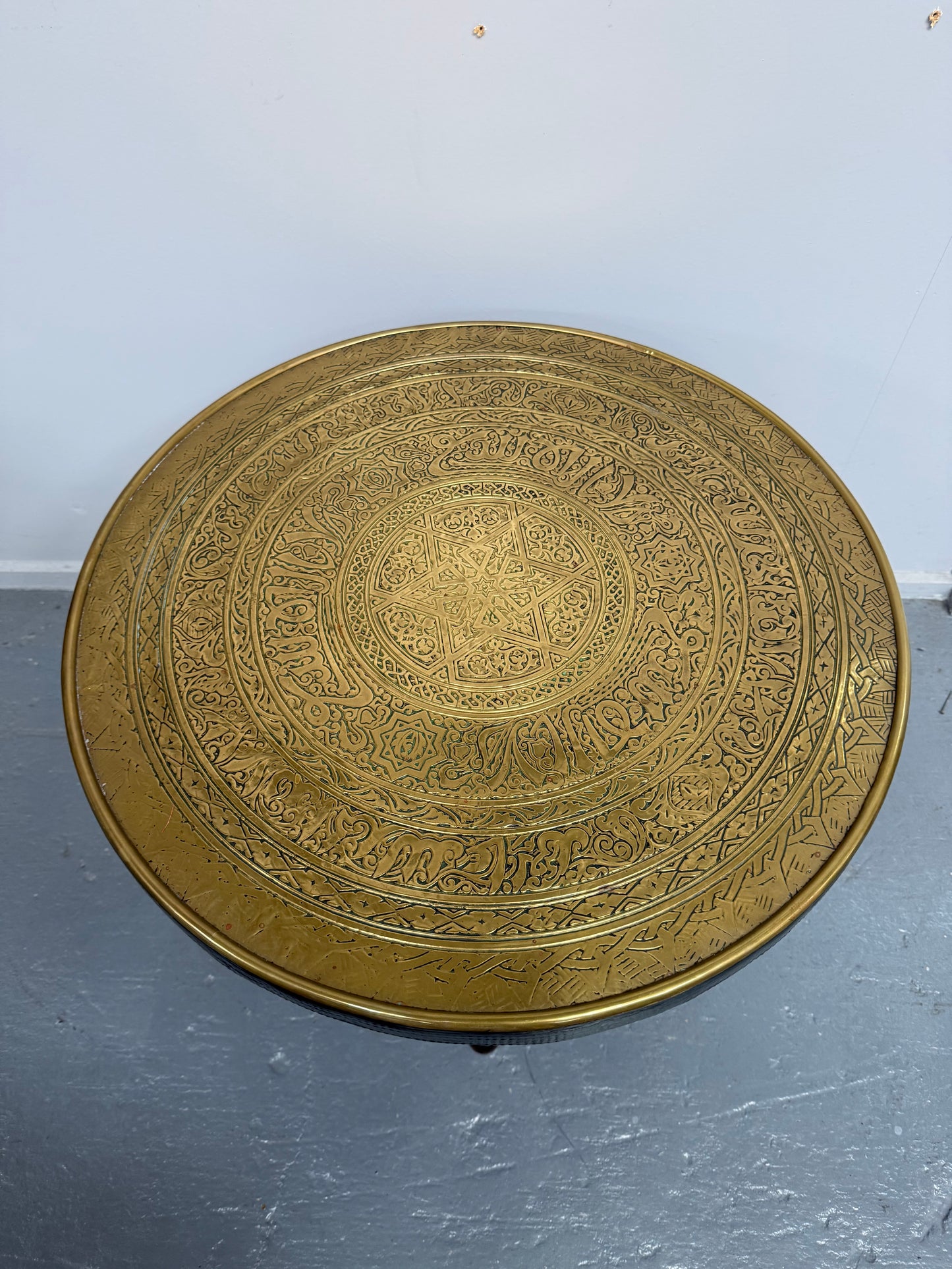 Decorative Brass Top Coffee/ Side Table