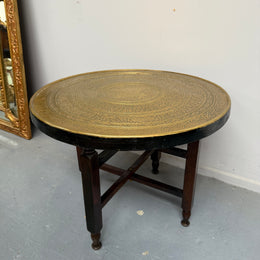 Decorative Brass Top Coffee/ Side Table