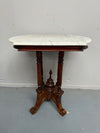 Bevilled Marble Top Mahogany Side Table With Birdcage Base | Antique & Vintage | Moonee Ponds Antiques | Australia Wide Delivery