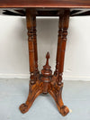 Bevilled Marble Top Mahogany Side Table With Birdcage Base | Antique & Vintage | Moonee Ponds Antiques | Australia Wide Delivery