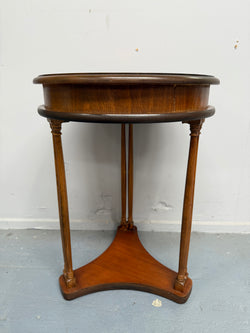 Small Occasional Empire Style Column Drum Table | Antique & Vintage | Moonee Ponds Antiques | Australia Wide Delivery