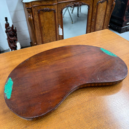 Antique Kidney Shaped Inlaid Tray