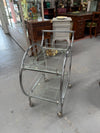 Stunning Art Deco Glass & Chrome Auto Trolley | Antique & Vintage | Moonee Ponds Antiques | Australia Wide Delivery