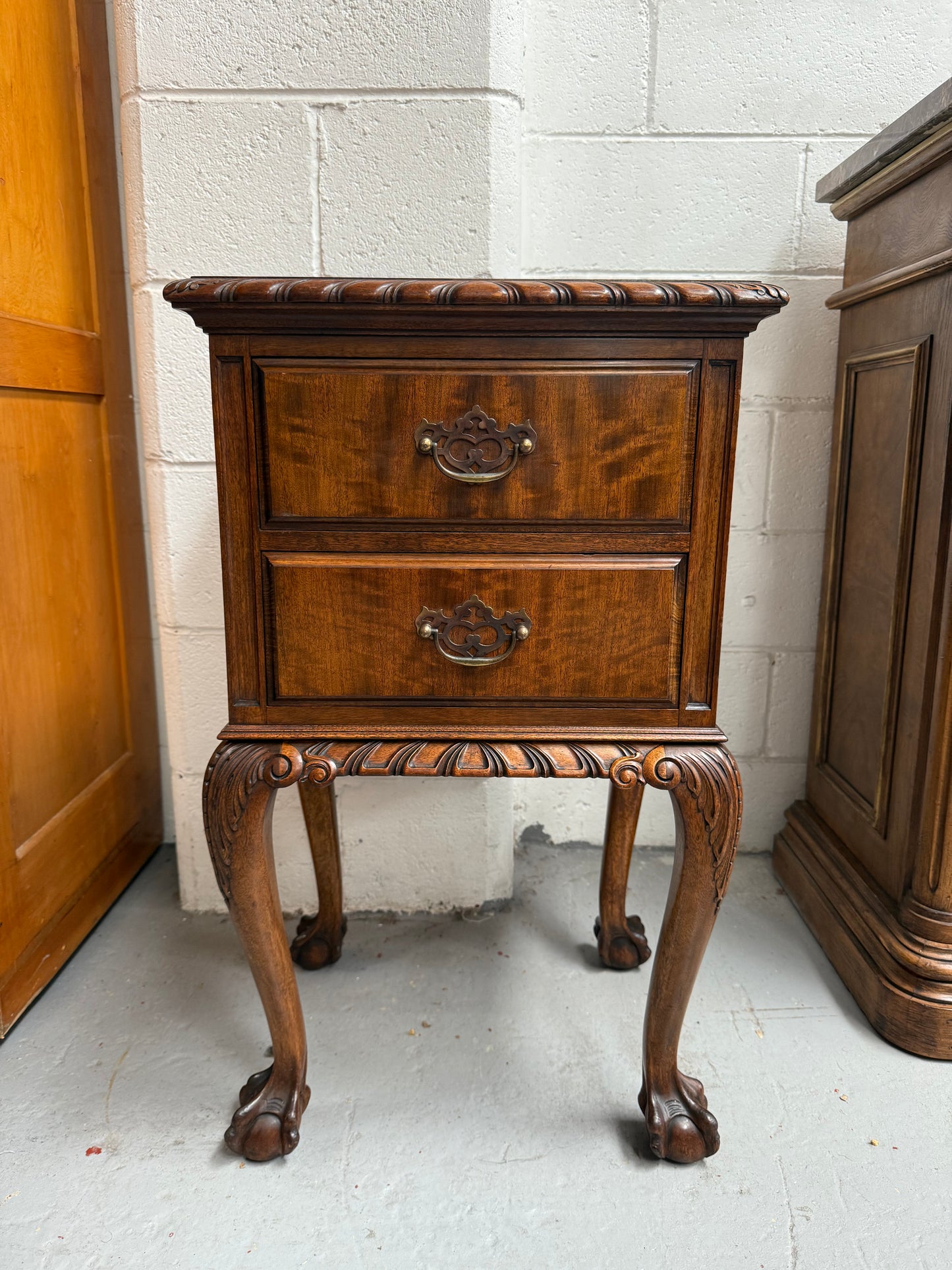 Versatile Vintage Chippendale Bedside Cabinet