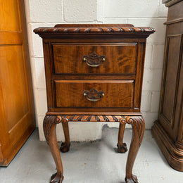 Versatile Vintage Chippendale Bedside Cabinet