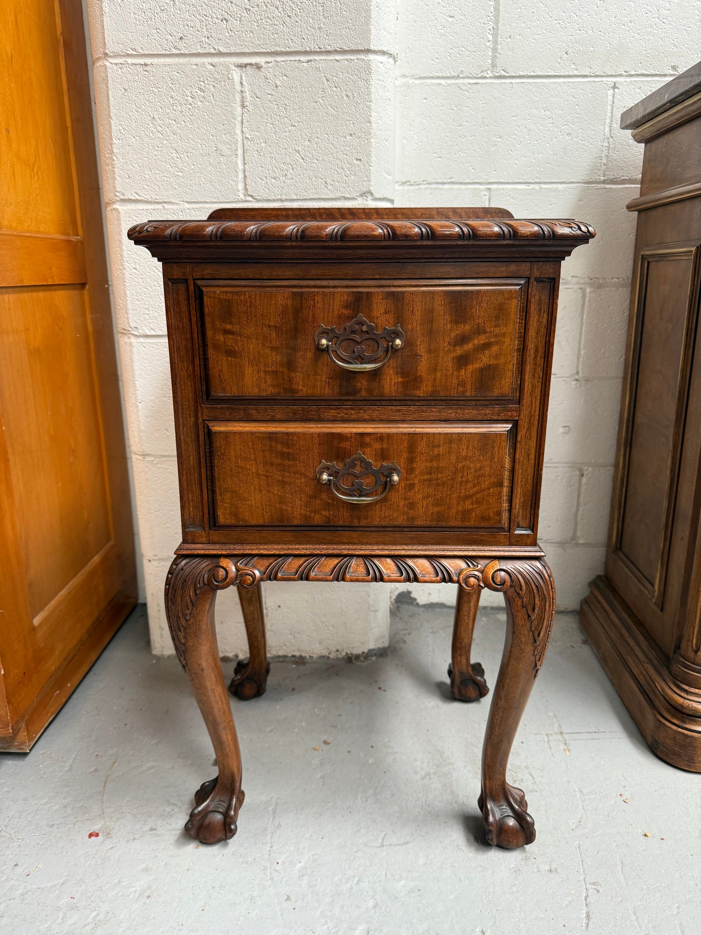 Versatile Vintage Chippendale Bedside Cabinet