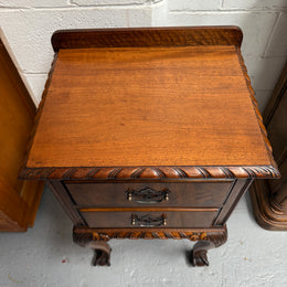 Versatile Vintage Chippendale Bedside Cabinet