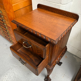 Versatile Vintage Chippendale Bedside Cabinet