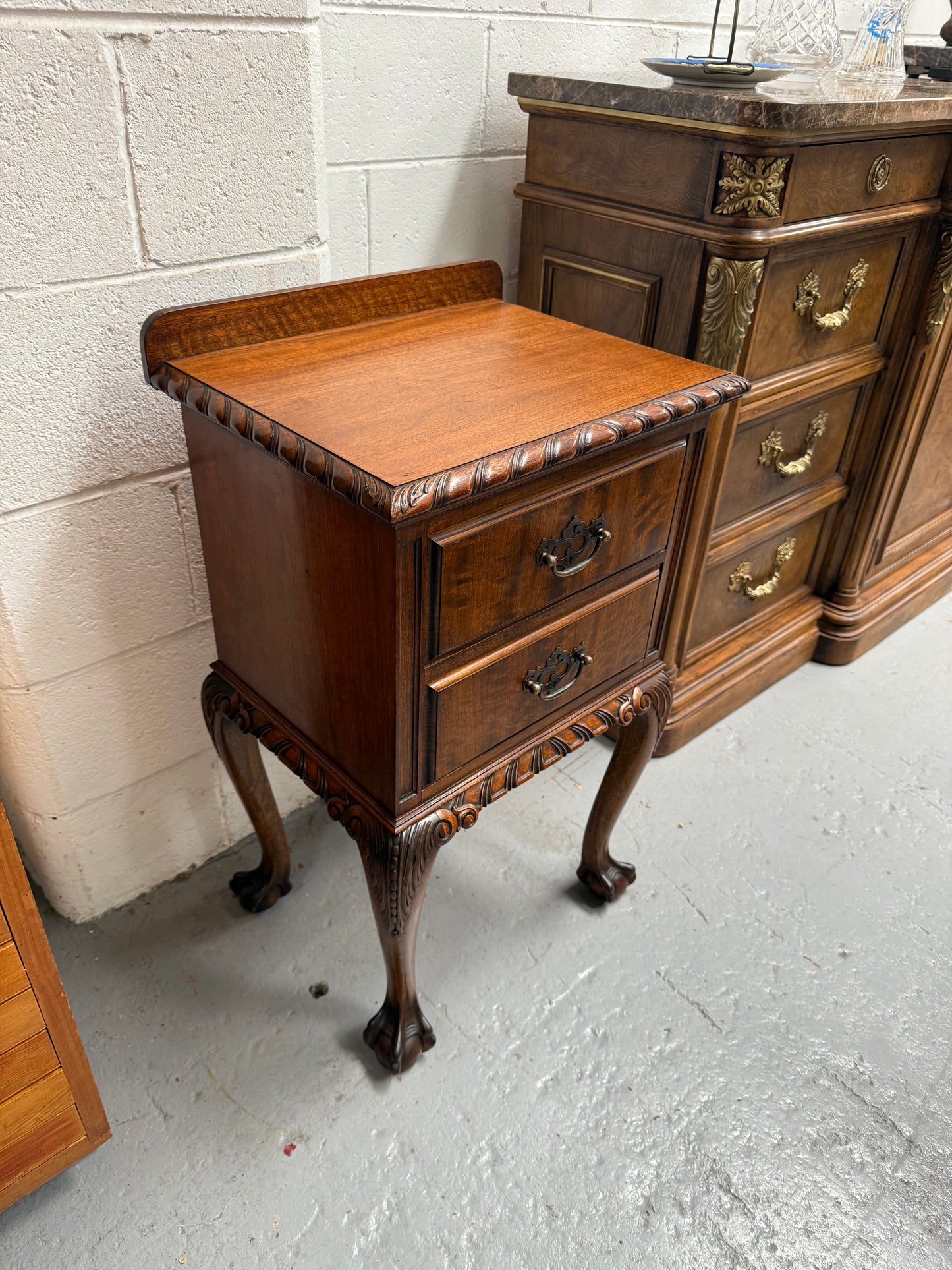 Versatile Vintage Chippendale Bedside Cabinet