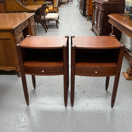 Impressive Pair Of Art Deco Amboyna Bedside Cabinets