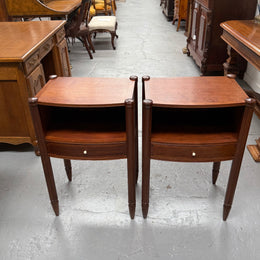 Impressive Pair Of Art Deco Amboyna Bedside Cabinets