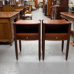 Impressive Pair Of Art Deco Amboyna Bedside Cabinets