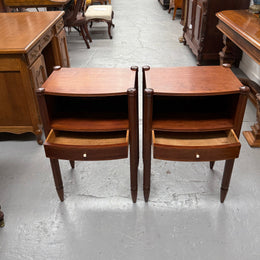 Impressive Pair Of Art Deco Amboyna Bedside Cabinets