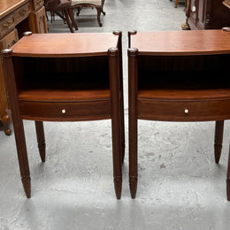 Impressive Pair Of Art Deco Amboyna Bedside Cabinets