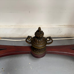 Attractive Mahogany French Style Marble Top Console Table