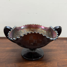 Vintage Carnival Glass Northwood Fruits & Berries Bowl