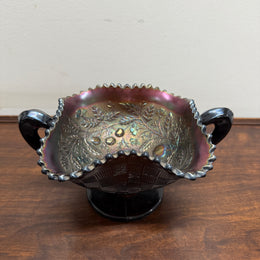 Vintage Carnival Glass Northwood Fruits & Berries Bowl