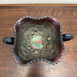 Vintage Carnival Glass Northwood Fruits & Berries Bowl