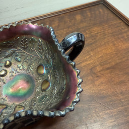 Vintage Carnival Glass Northwood Fruits & Berries Bowl