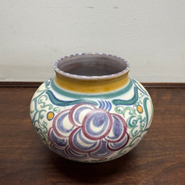 Vintage Hand Painted Poole Pottery Vase