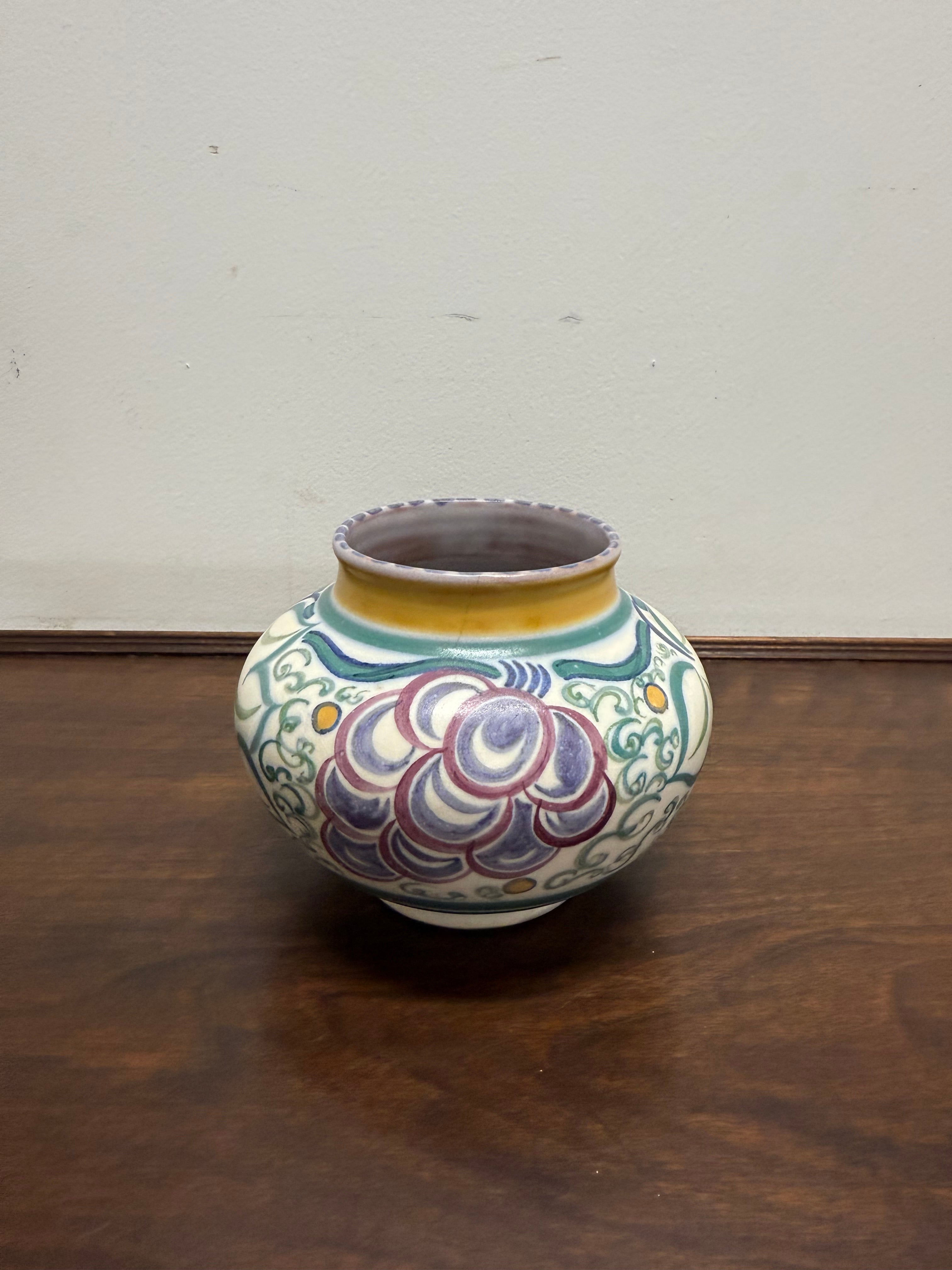 Vintage Hand Painted Poole Pottery Vase | Antique & Vintage | Moonee Ponds Antiques | Australia Wide Delivery