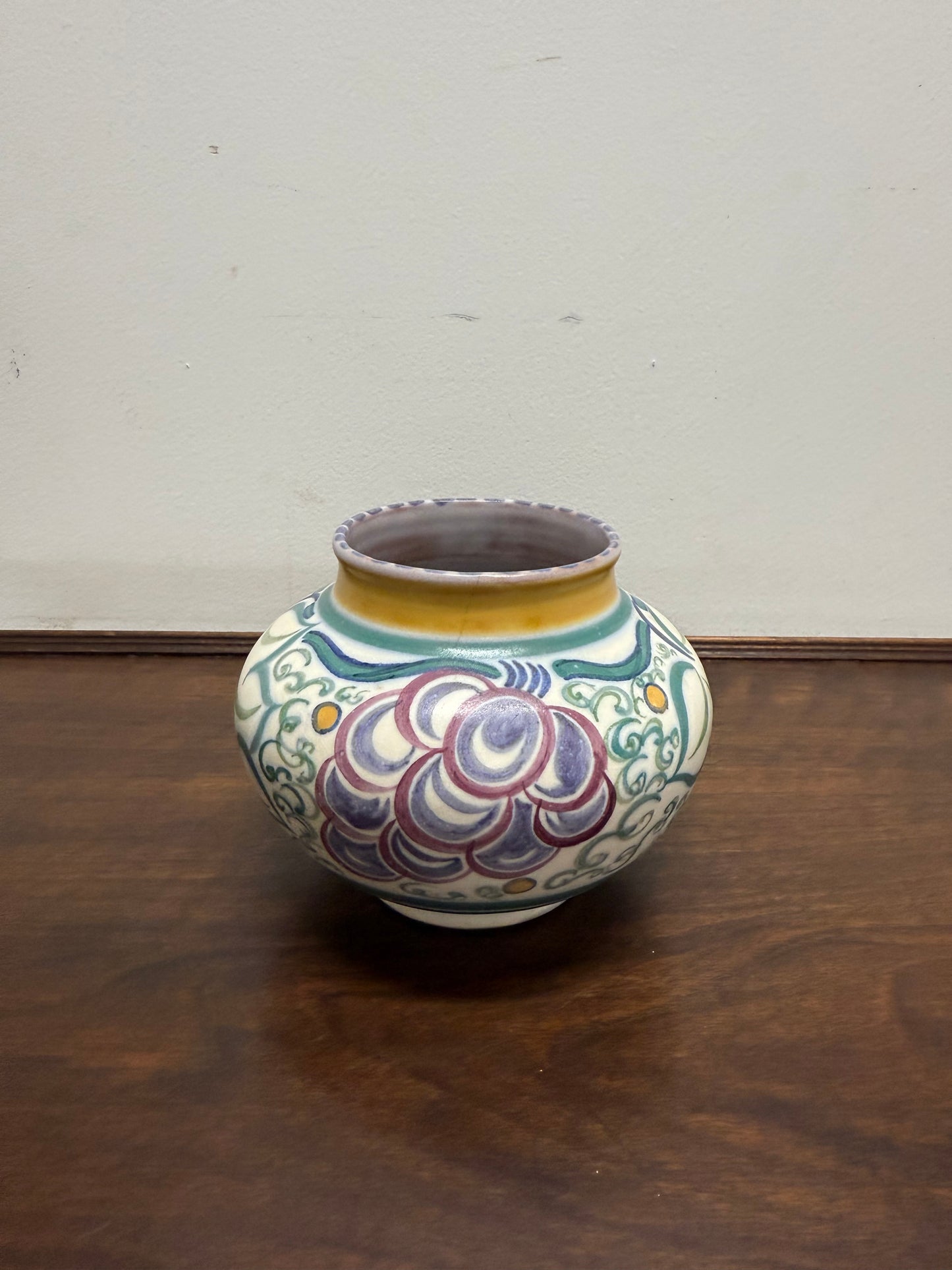 Vintage Hand Painted Poole Pottery Vase