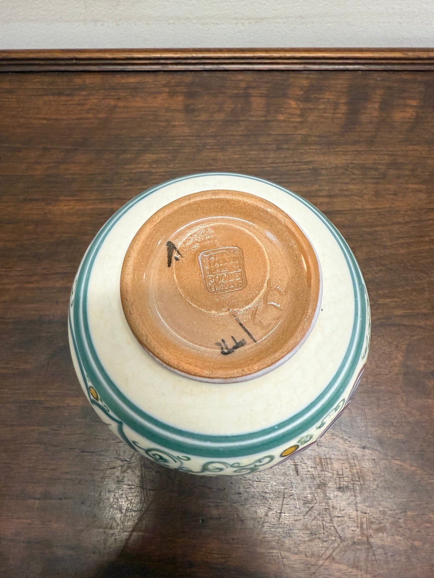 Vintage Hand Painted Poole Pottery Vase