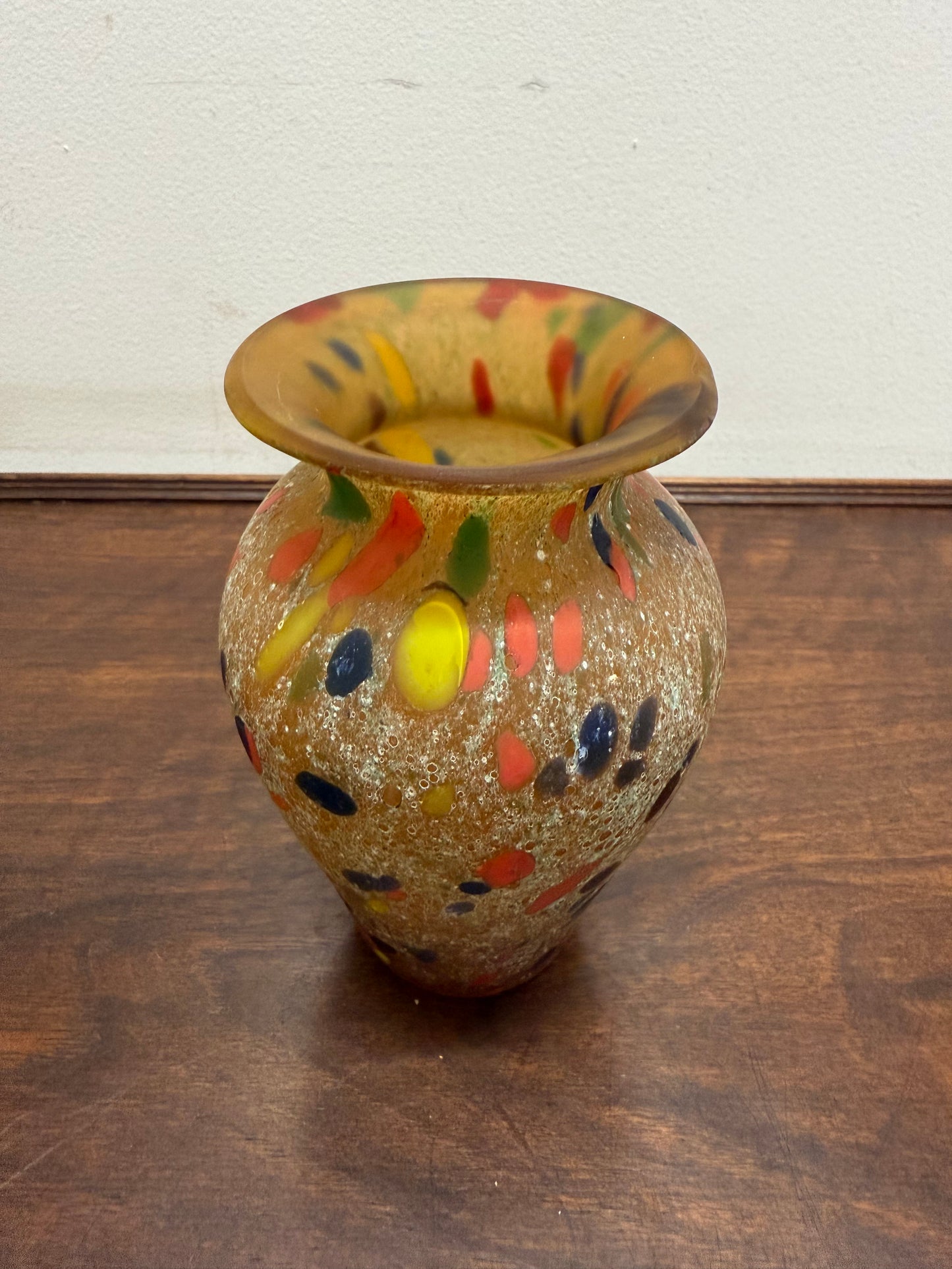 Vintage French Art Glass Vase