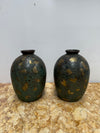Pair of Vintage Japanese Green/Gilt Vases | Antique & Vintage | Moonee Ponds Antiques | Australia Wide Delivery